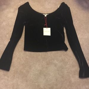 Velvet Cropped Top